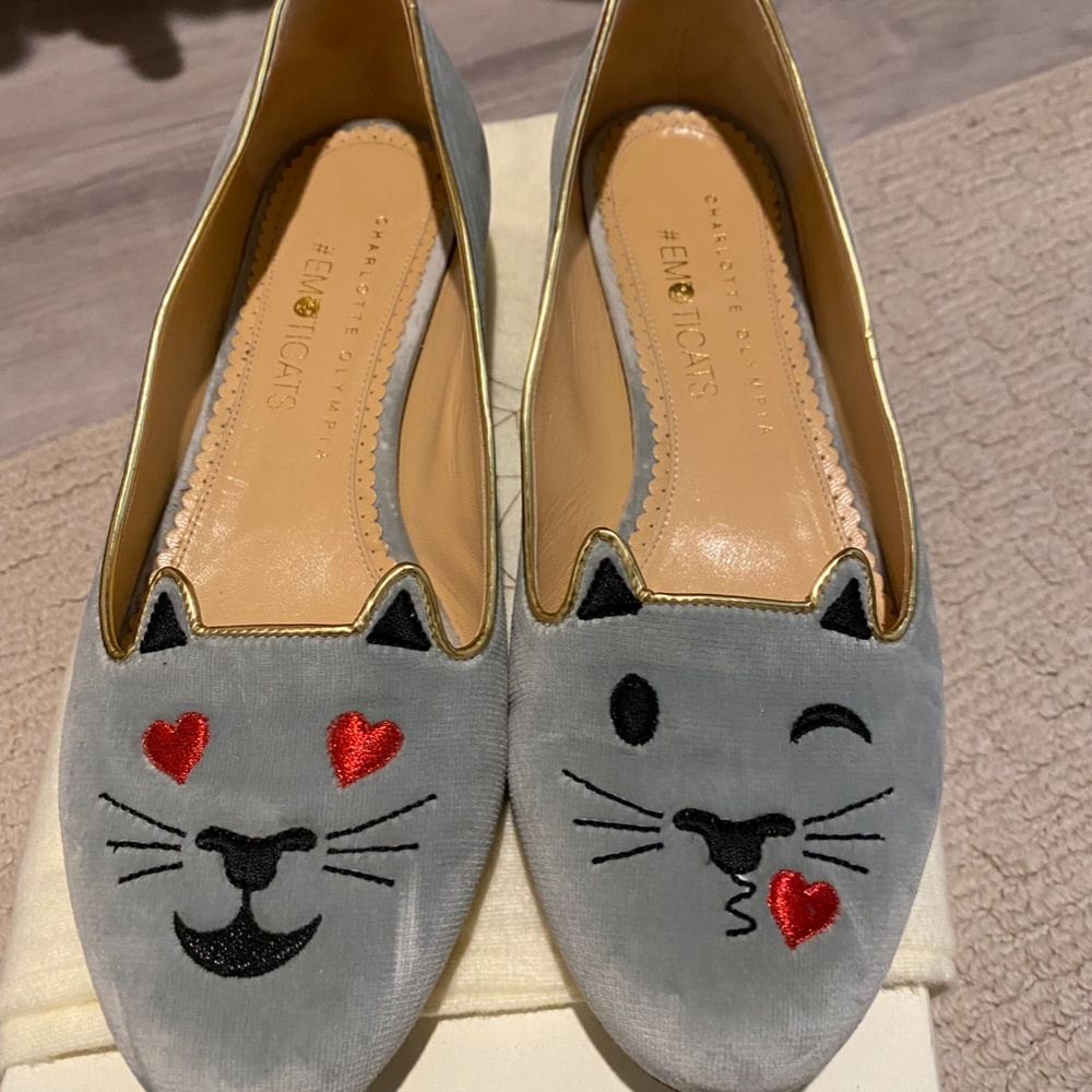 Charlotte Olympia Flirty Kitty Flats